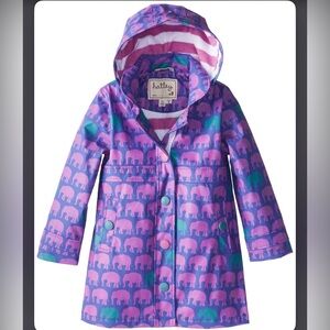 Hatley Purple and Teal Elephant Raincoat